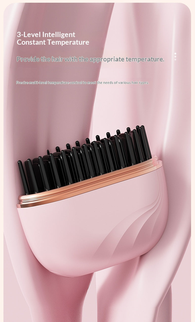 New Mini Charging Hair Straightener Comb